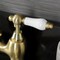 Kingston Brass Bridge Bathroom Faucet with Brass Pop-Up, Brushed Brass KS7997PL - alternate 2